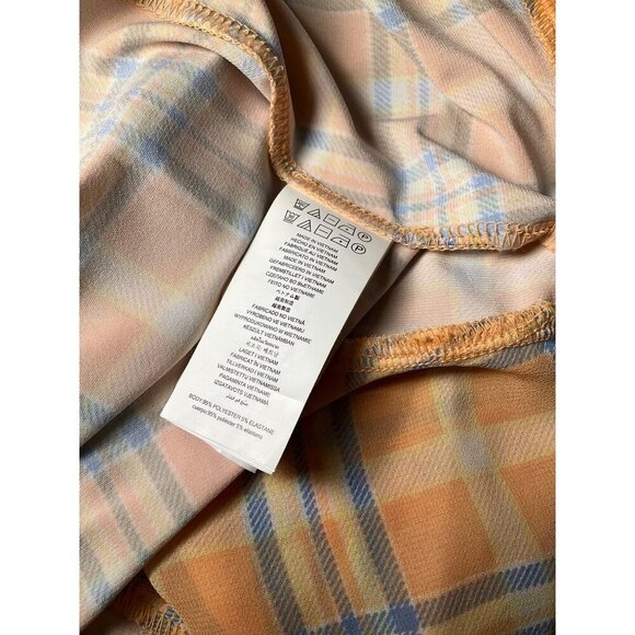 Michael Kors Women's Plaid Ruffle Dress V-Neck Sleeveless Size XXS Polyester - Picture 2 of 9